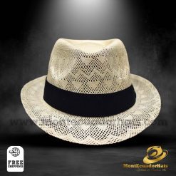Panama Hat Montecristi Fine Hat Brazil Style Short Brim Openwork Total Unisex