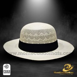 Panama Hat Montecristi Fine Coconut Semi Openwork Style Hat For Lady