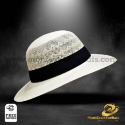 Panama Hat Montecristi Fine Coconut Semi Openwork Style Hat For Lady