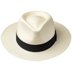 Classic Fedora Panama Hat Medium Brim Handmade in Ecuador