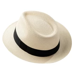 Cuban Style Panama Hat for Men Montecristi Handmade Short Brim Fedora Summer Look