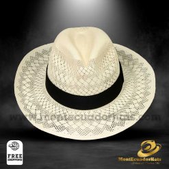 Panama hat Fine Montecristi Fedora Style Openwork Unisex Total Hat