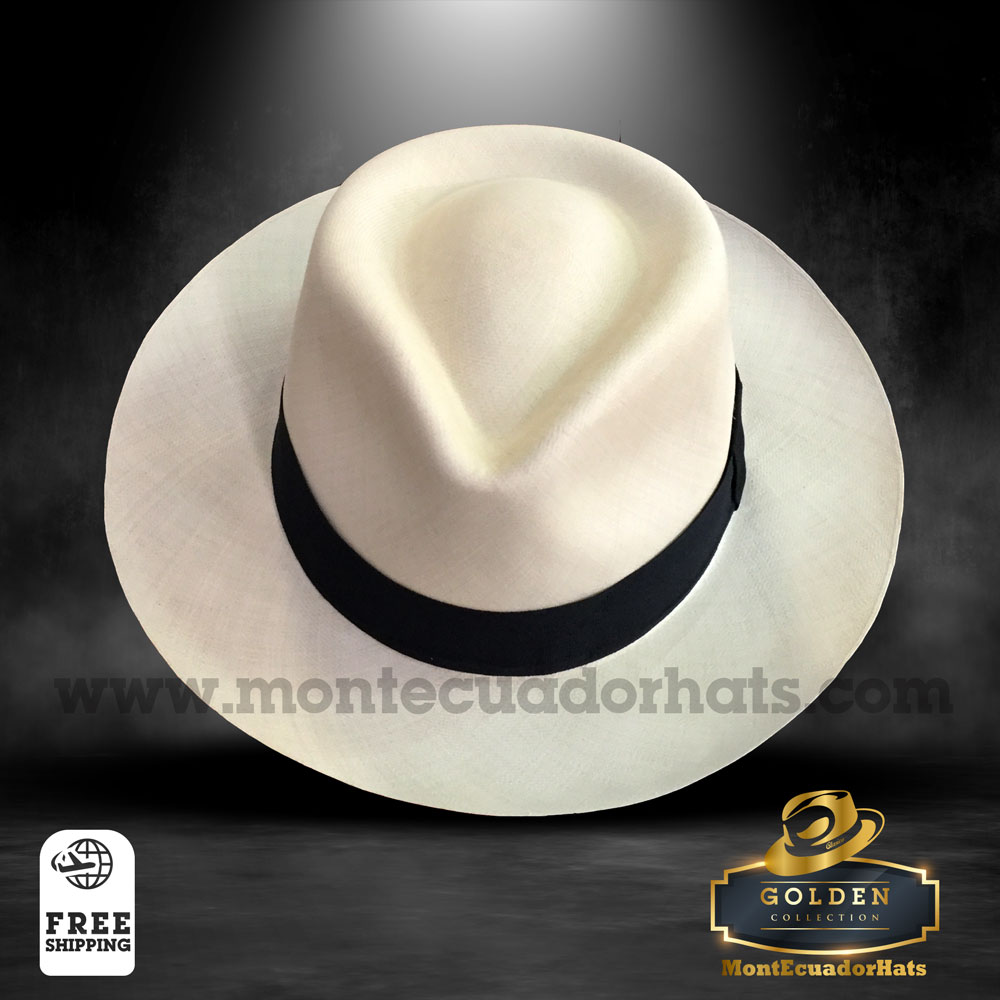 Sombrero Montecristi Super Fino "Fedora” Panama Paja Toquilla - MontEcuadorHats