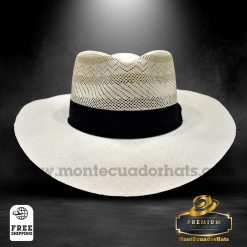 sombrero ultrafino de paja toquilla semicalado fedora plantación