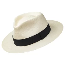 Fedora Panama Hat Medium Brim Toquilla Straw Handmade in Ecuador