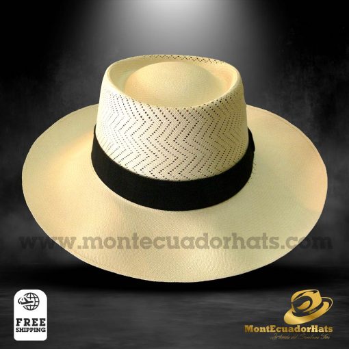 sombrero de paja toquilla estilo gambler