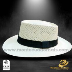 Panama Hat Montecristi Fine Hat Semi Openwork Gambler Style