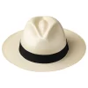 Panama Hat Classic Fedora Natural Handmade Toquilla Straw Montecristi