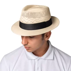 Panama Hat Ecuador Cuban Brazil Style Short Brim Semi Ventilated Toquilla for Men