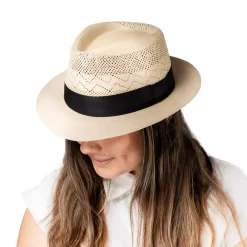 Panama Hat Ecuador Cuban Brazil Style Short Brim Semi Ventilated Toquilla for Women