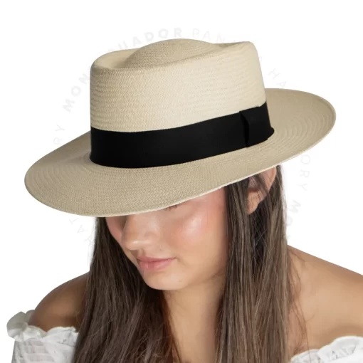 Panama Hat Gambler Montecristi Orginal for women