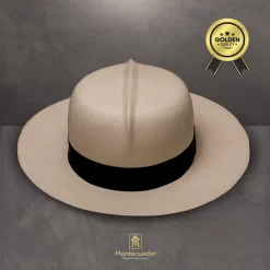 Panama Hat Montecristi Optimo Colonial Extra Fine Golden Original