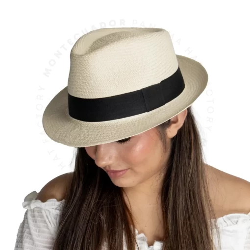 Panama Hat Short Brim Cuban Montecristi for women