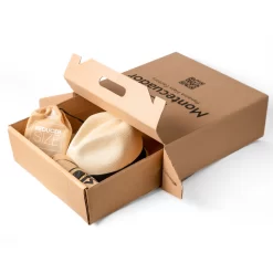 Secure Packaging Montecristi Panama Hat with Protective Box and Size Reducer