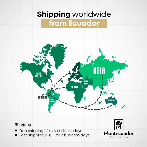 Shipping worldwide from Ecuador - Panama Hat Montecristi