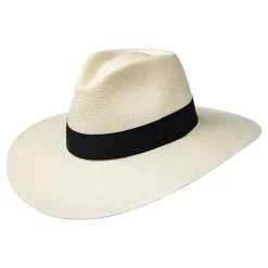 Wide Brim Australian Panama Hat Safari Style Handmade in Ecuador