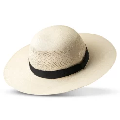 Women's Original Panama Hat Semi Ventilated Toquilla Straw with Wide Brim