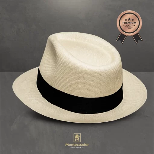 Panama Hat Premium Short Brim Toquilla Straw Montecristi