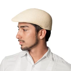 Boina robert snaider mens flat cap handmade toquilla straw panama hat