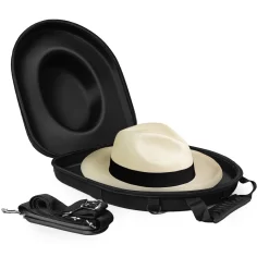 Luxury Montecristi Panama Hat with Optimo Golden Box Handwoven Fine Toquilla Straw