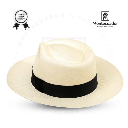 Fedora Montecristi Hat Toquilla Straw Grade 20 Ecuador Handmade