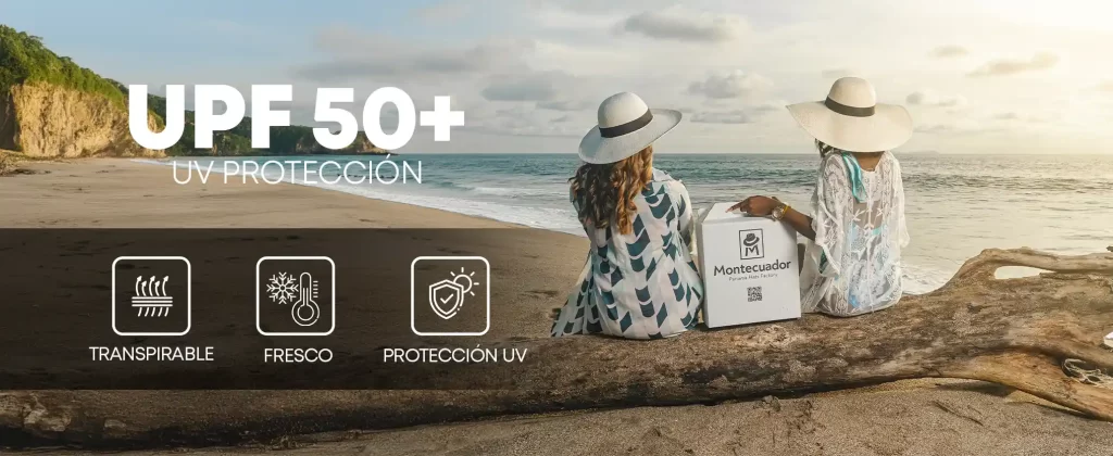 Sombrero Panama Montecristi UPF 50+ sun protection