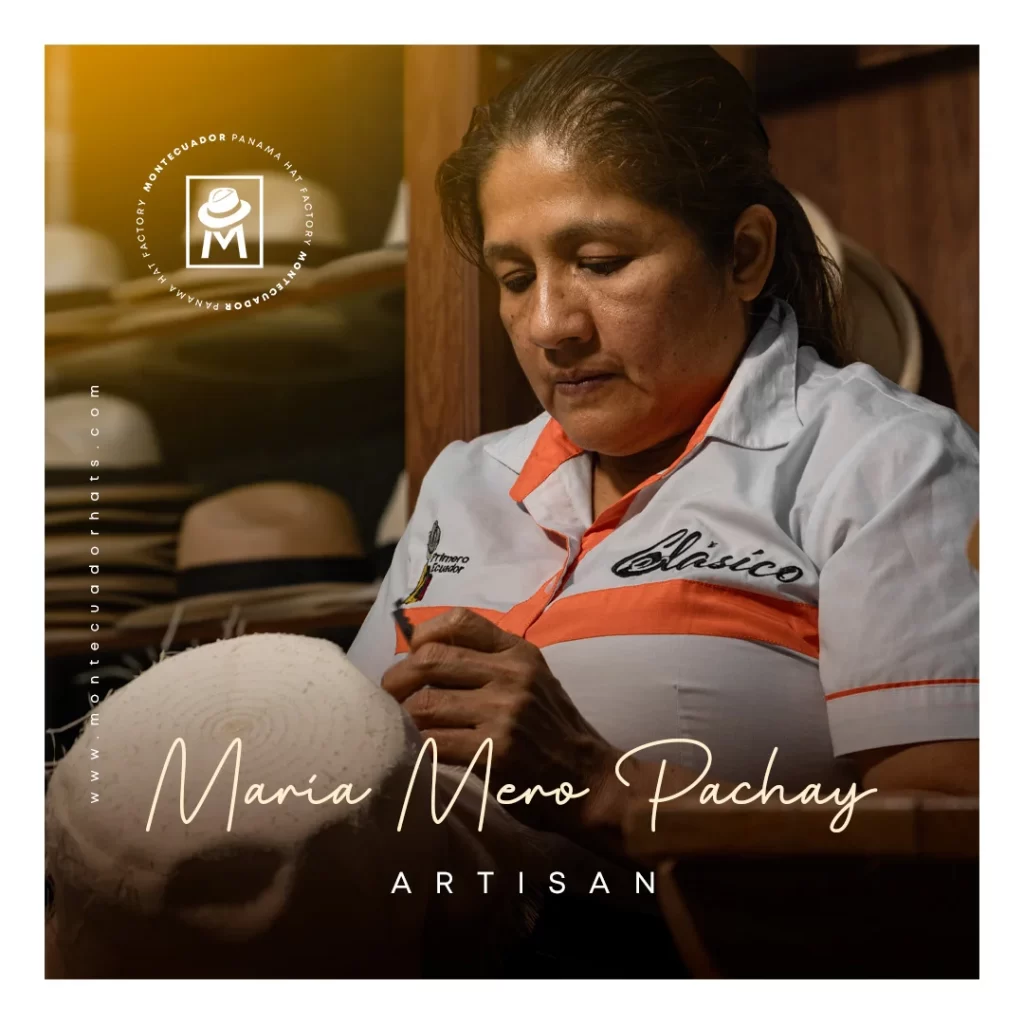 Maria Mero Pachay artisan Montecuador Montecristi