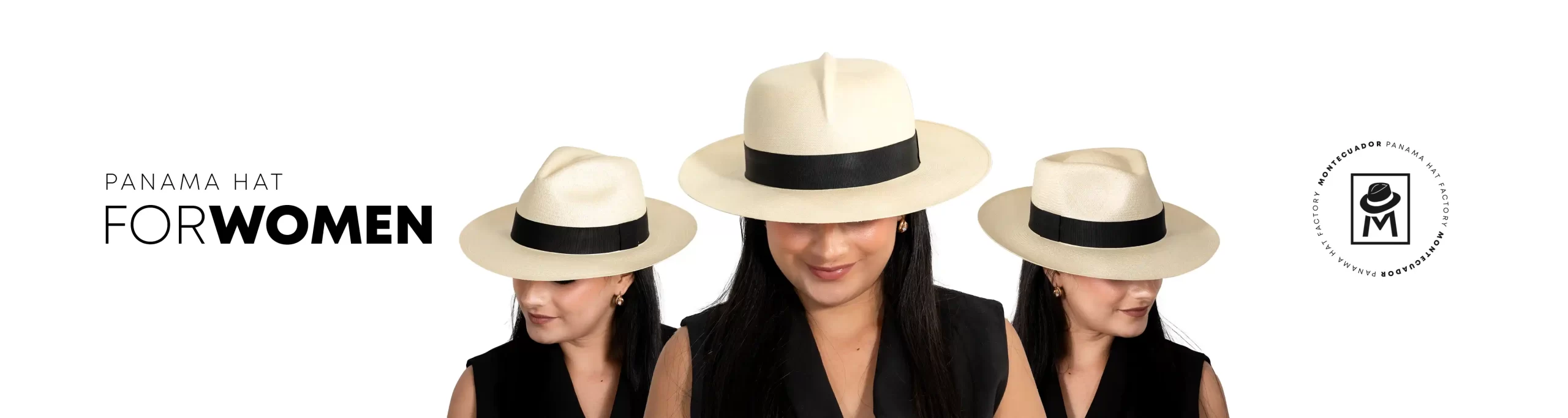Panama Hat For Women Classic Handmade Toquilla Straw