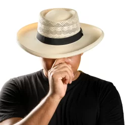 Luxury Panama Gambler Hat For Women and Men Artisan-Made in Ecuador
