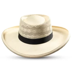 Panama Hat Gambler Chemise Ventilated Premium Roll-Up Brim