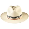 Beige Stripe Panama Hat Montecristi Band British Style Inspired Replacement Ribbon