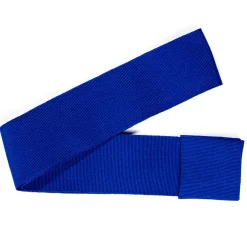 Electric Blue Panama Hat Band Bold Solid Color Ribbon