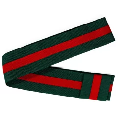 Green Red Stripe Panama Hat Band Luxury Inspired Replacement Ribbon