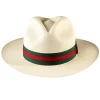 Green Red Stripe Panama Hat Montecristi Band Luxury Inspired Replacement Ribbon