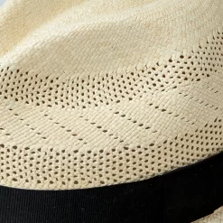 Montecristi Semi Vented Panama Fedora Hat Classic Toquilla Straw for Men