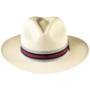 Nautical Red Navy Gray Panama Hat Montecristi Band Classic Preppy Stripe Ribbon