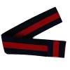 Navy and Red Panama Hat Band Luxury Stripe Ribbon Replacement