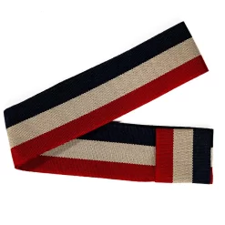 USA Flag Colors Panama Hat Band Red White Blue Patriotic Style Ribbon
