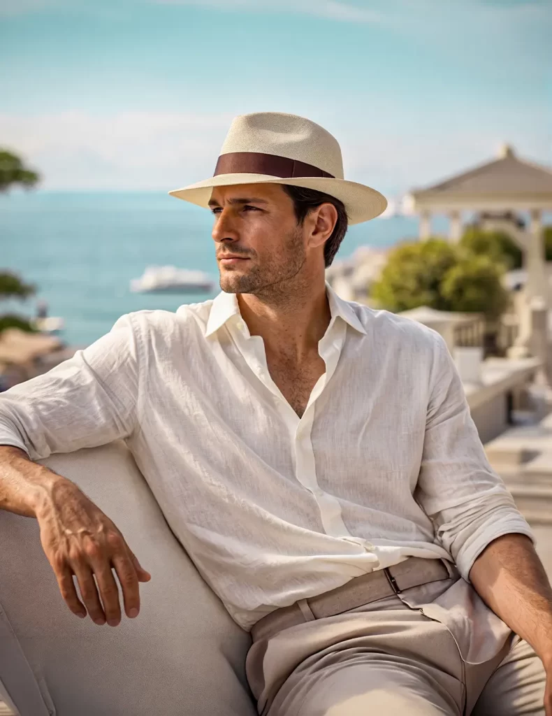 Men Panama Hat Style Montecristi Luxury Summer Look