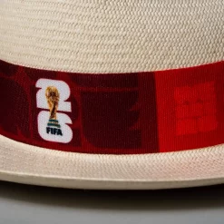 Panama Hat World Cup Ribbon Detail - Luxury Montecristi Handmade Hat Ecuador